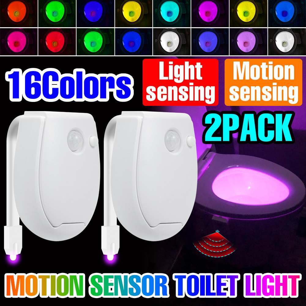 Colour Changing Bulb - 2-Packs LED Toilet Lamp Smart Toilet