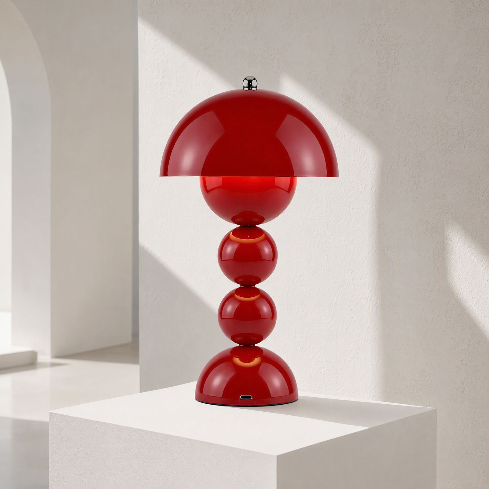 Lighting Decor For Room - Vintage Mushroom Table Lamp USB LED