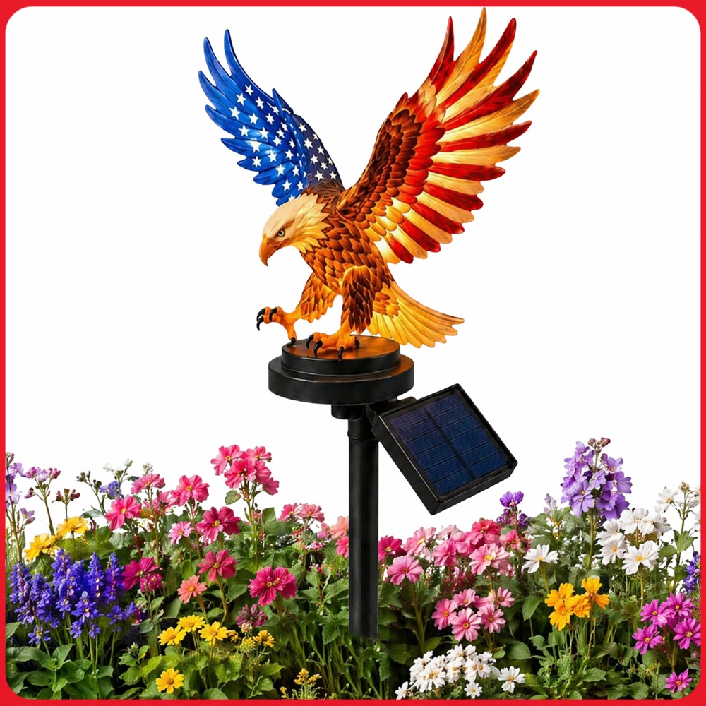 Yard Lighting Decor - Eagle Solar Lights Waterproof Decorative Eagle