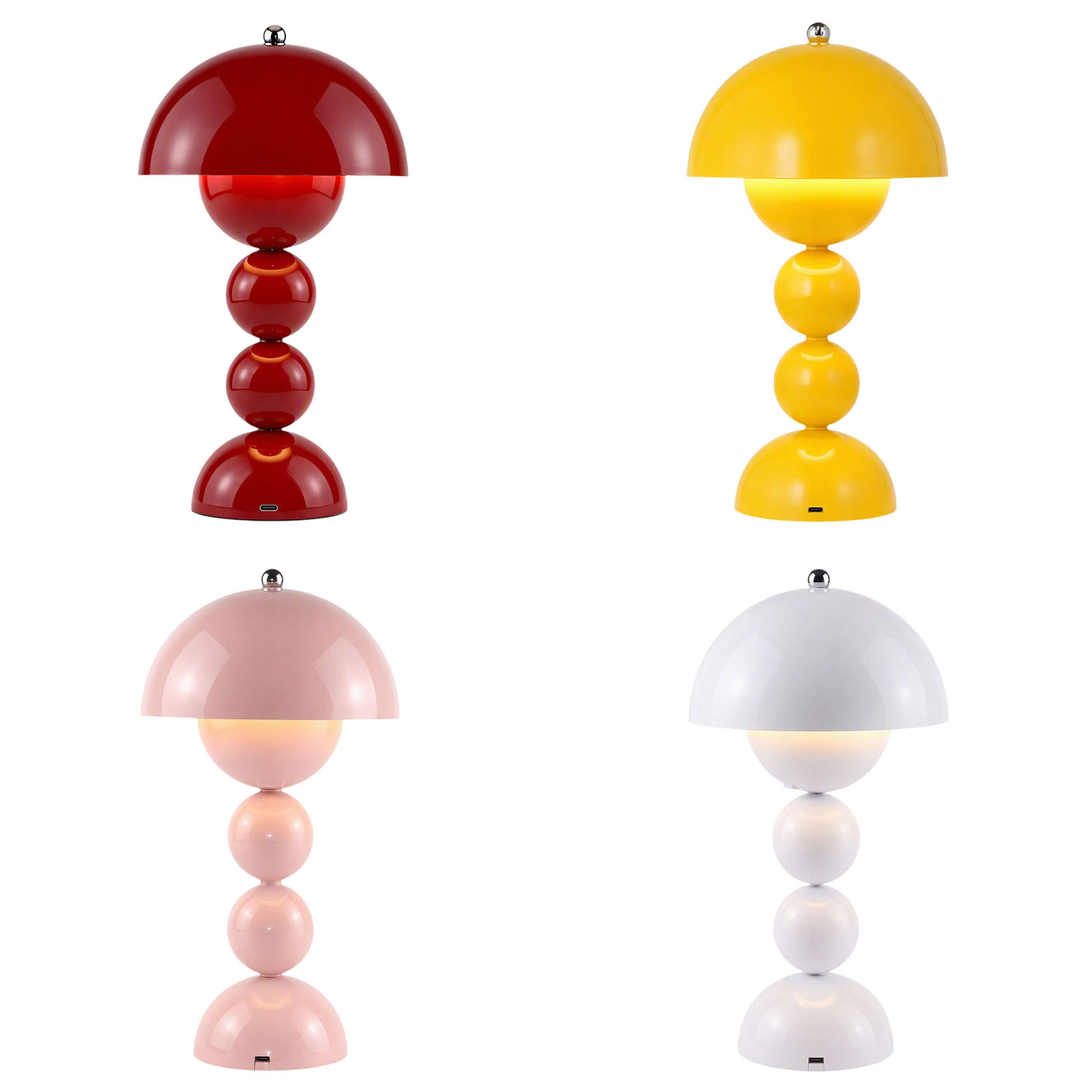 Lighting Decor For Room - Vintage Mushroom Table Lamp USB LED