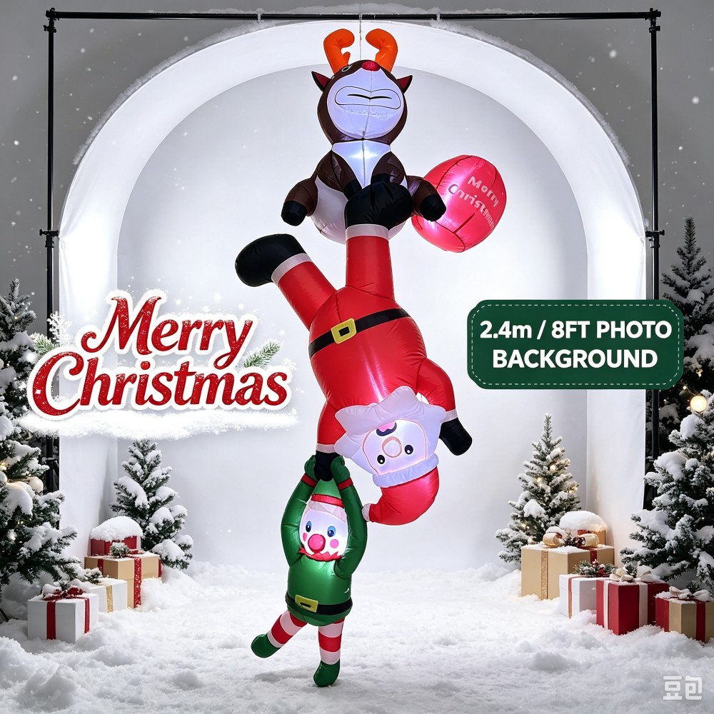7.9FT Christmas Hanging Inflat - Santa'S Elves Holiday Lighting & Decor Llc ulasan dan harga