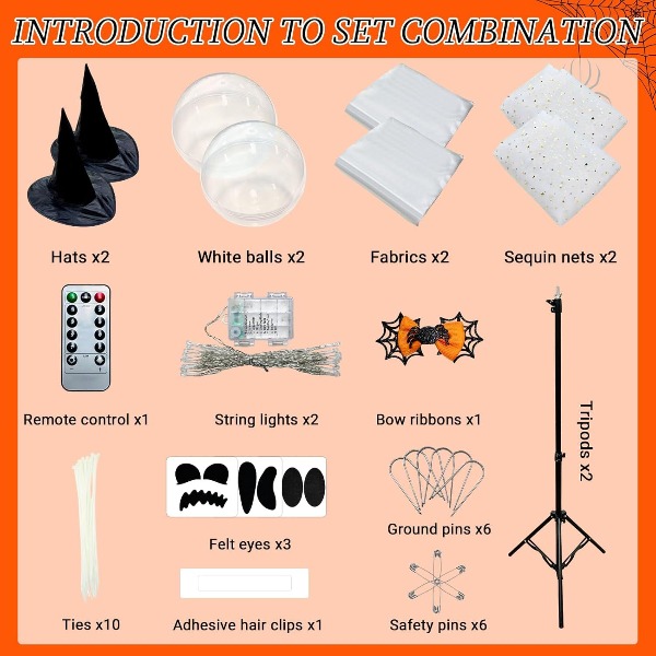 2 Packs Halloween Decorations  - Decor Lighting Pack ulasan dan harga