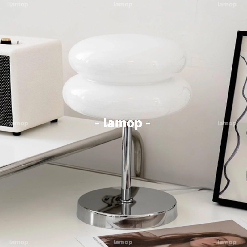 Bauhaus Cream‑Globe Table Lamp - Lighting Decor For Room ulasan dan harga