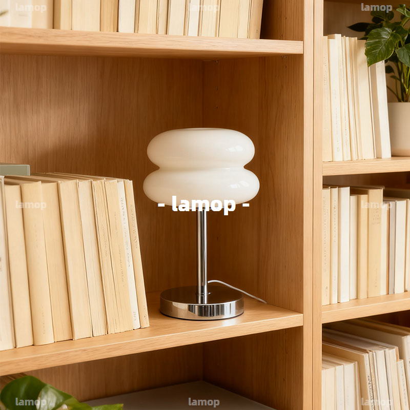 Bauhaus Cream‑Globe Table Lamp - Lighting Decor For Room ulasan dan harga