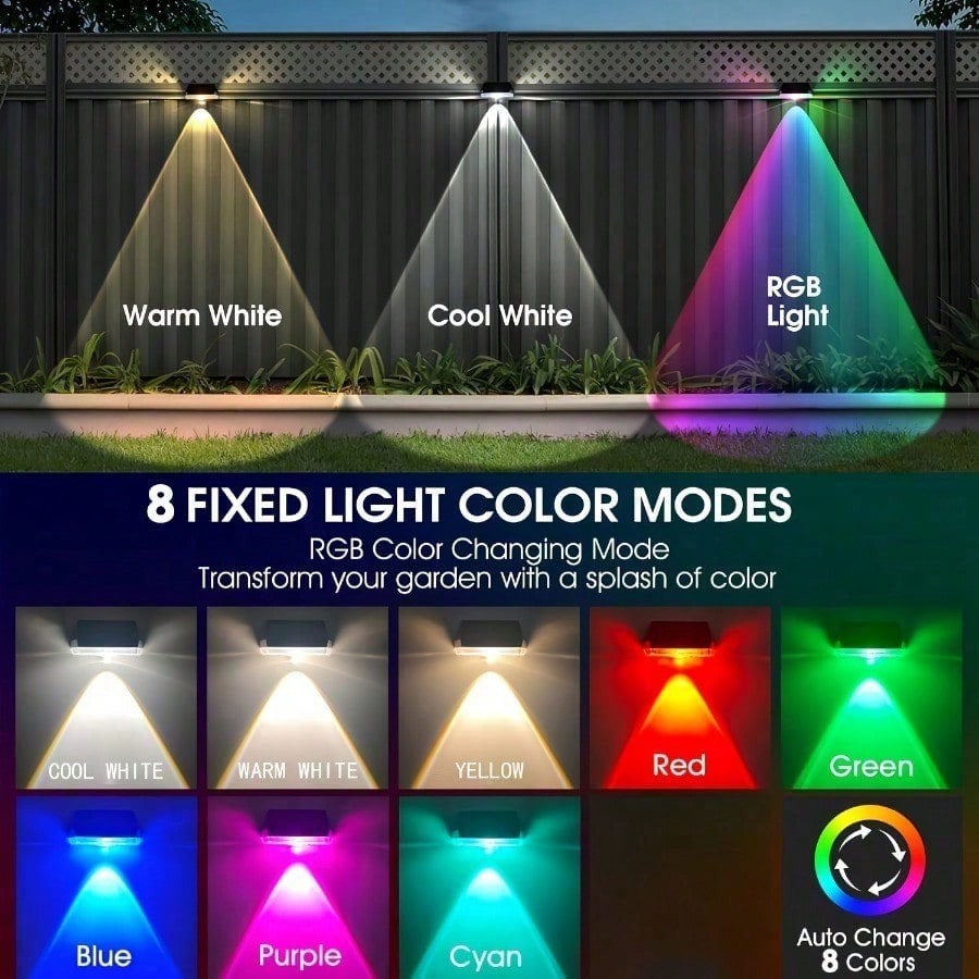 4 Pack Solar Fence Lights Outd - Decor Lighting Pack ulasan dan harga