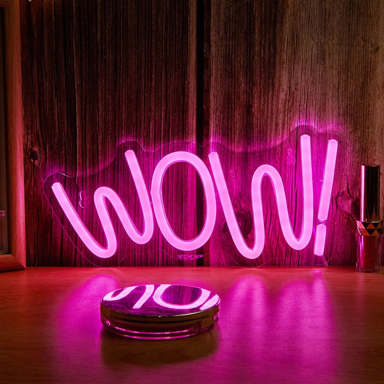 Chi-buy LED Neon WOW  USB Powe - Lighting Decor Wow ulasan dan harga