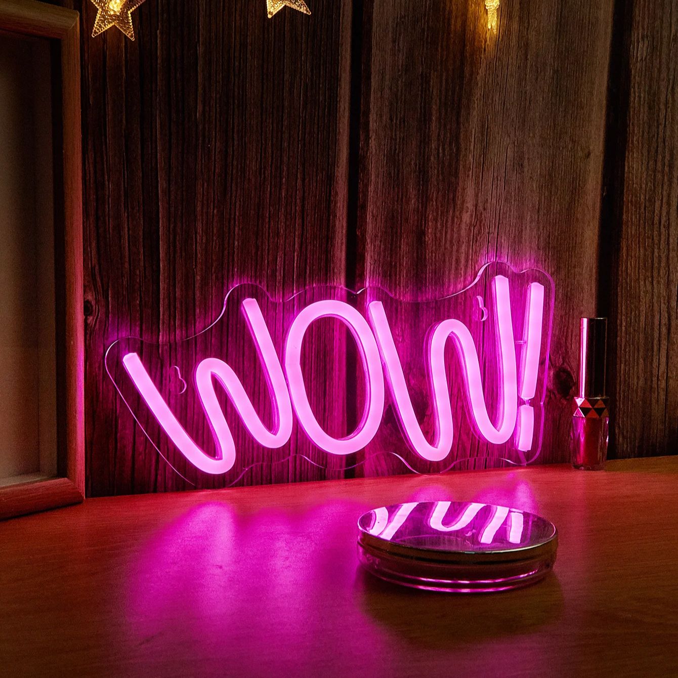 Chi-buy LED Neon WOW  USB Powe - Lighting Decor Wow ulasan dan harga