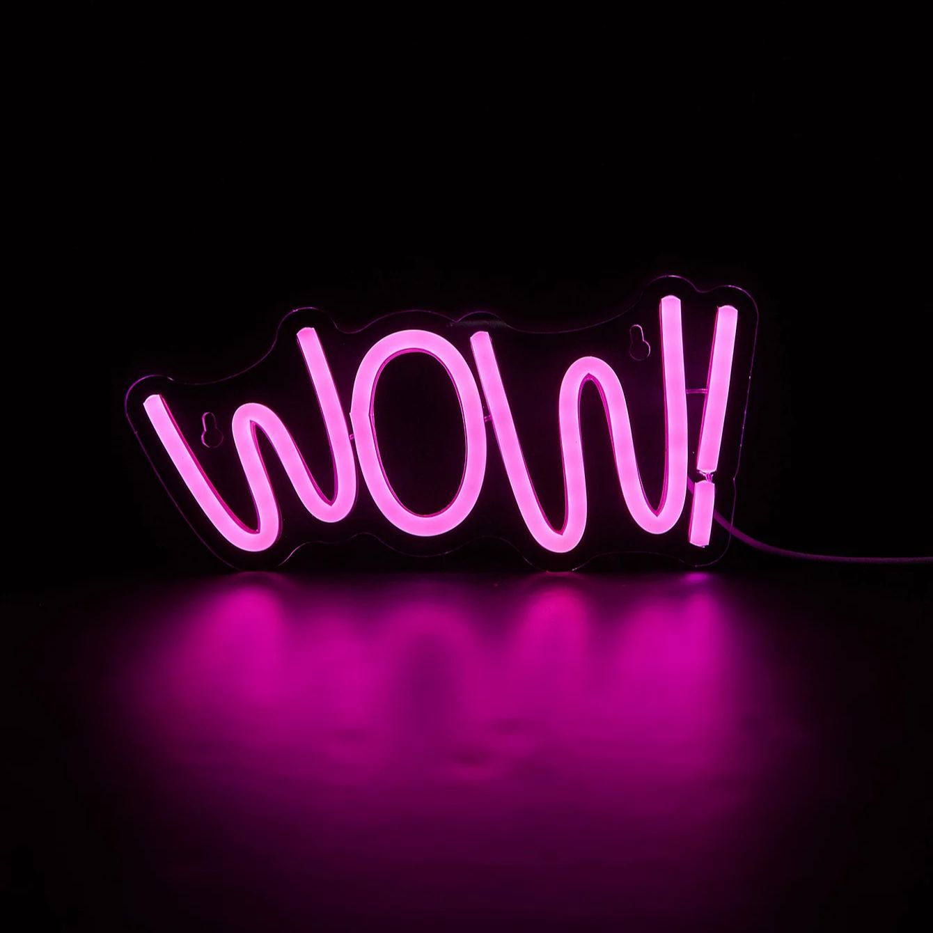 Chi-buy LED Neon WOW  USB Powe - Lighting Decor Wow ulasan dan harga
