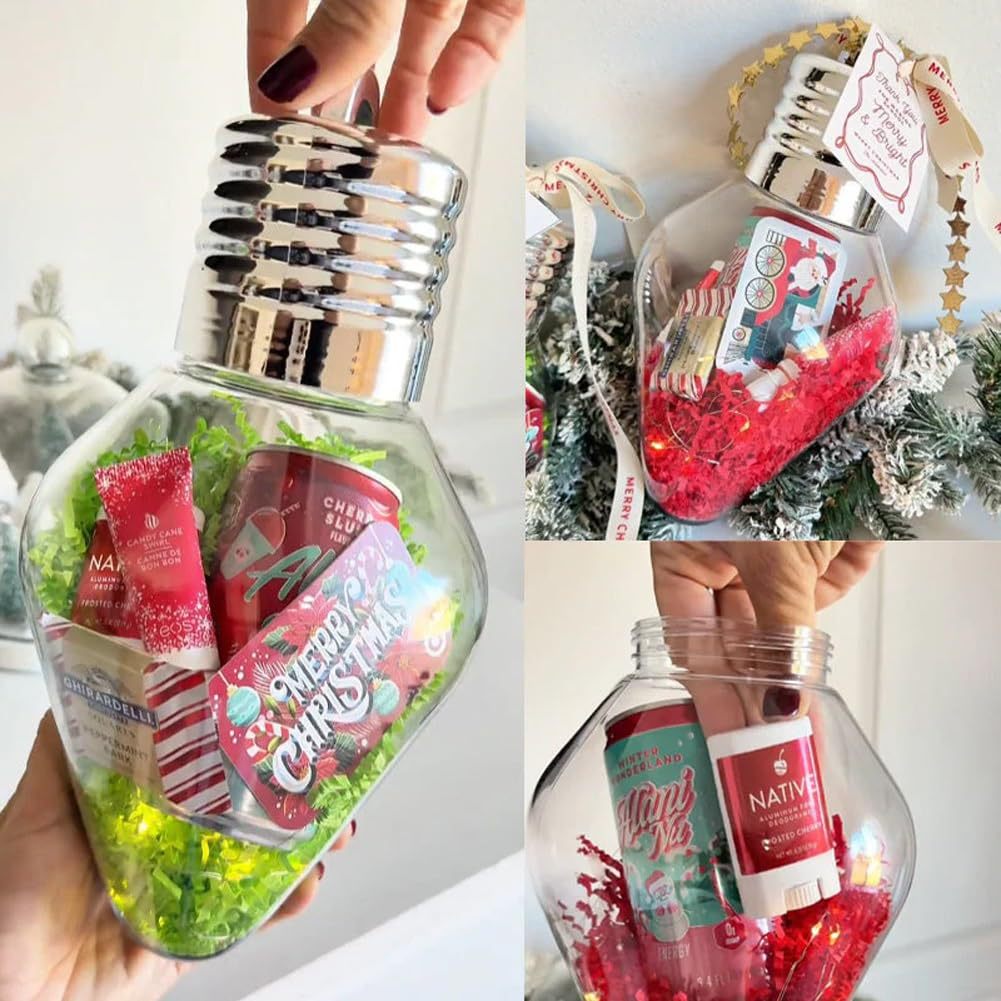 Christmas Bulb Gift Jar Christ - Home Decor Lighting Tree ulasan dan harga