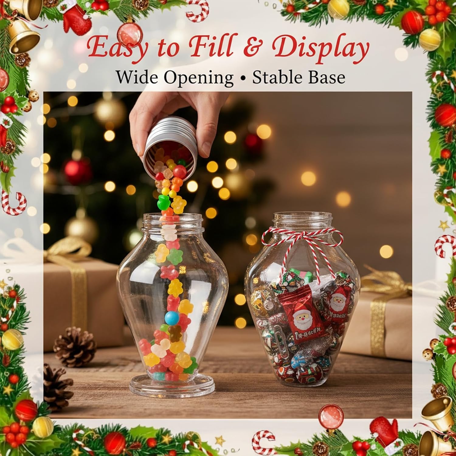 Christmas Bulb Gift Jar Christ - Home Decor Lighting Tree ulasan dan harga