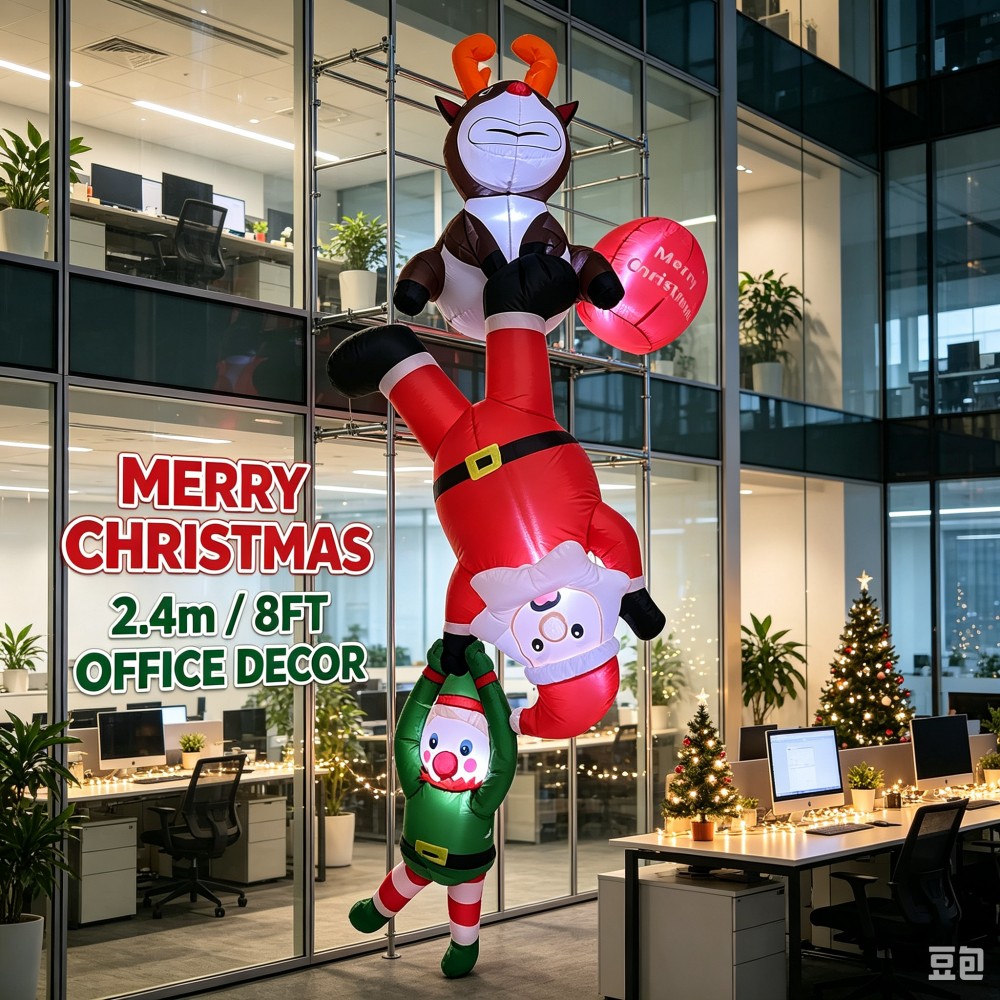 2.4M Inflatable Upside Down Sa - Santa'S Elves Holiday Lighting & Decor Llc ulasan dan harga