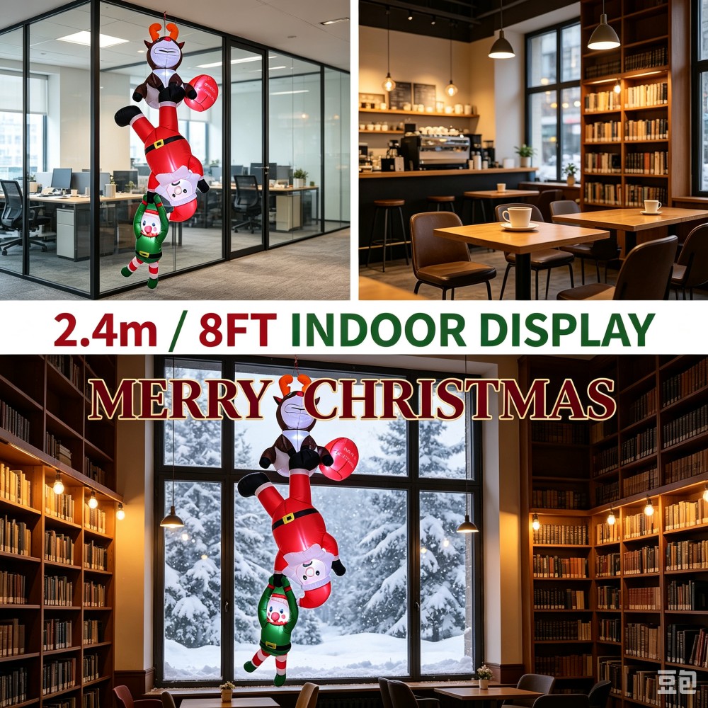 2.4M Inflatable Upside Down Sa - Santa'S Elves Holiday Lighting & Decor Llc ulasan dan harga