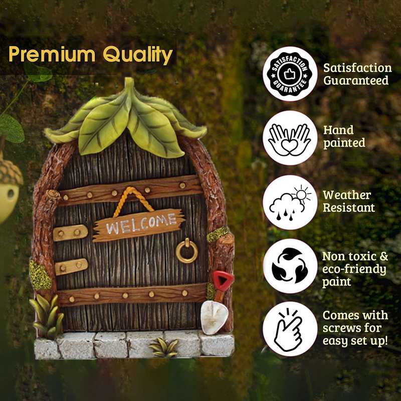 Miniature Fairy Gnome Home Win - Home Decor Lighting Tree ulasan dan harga