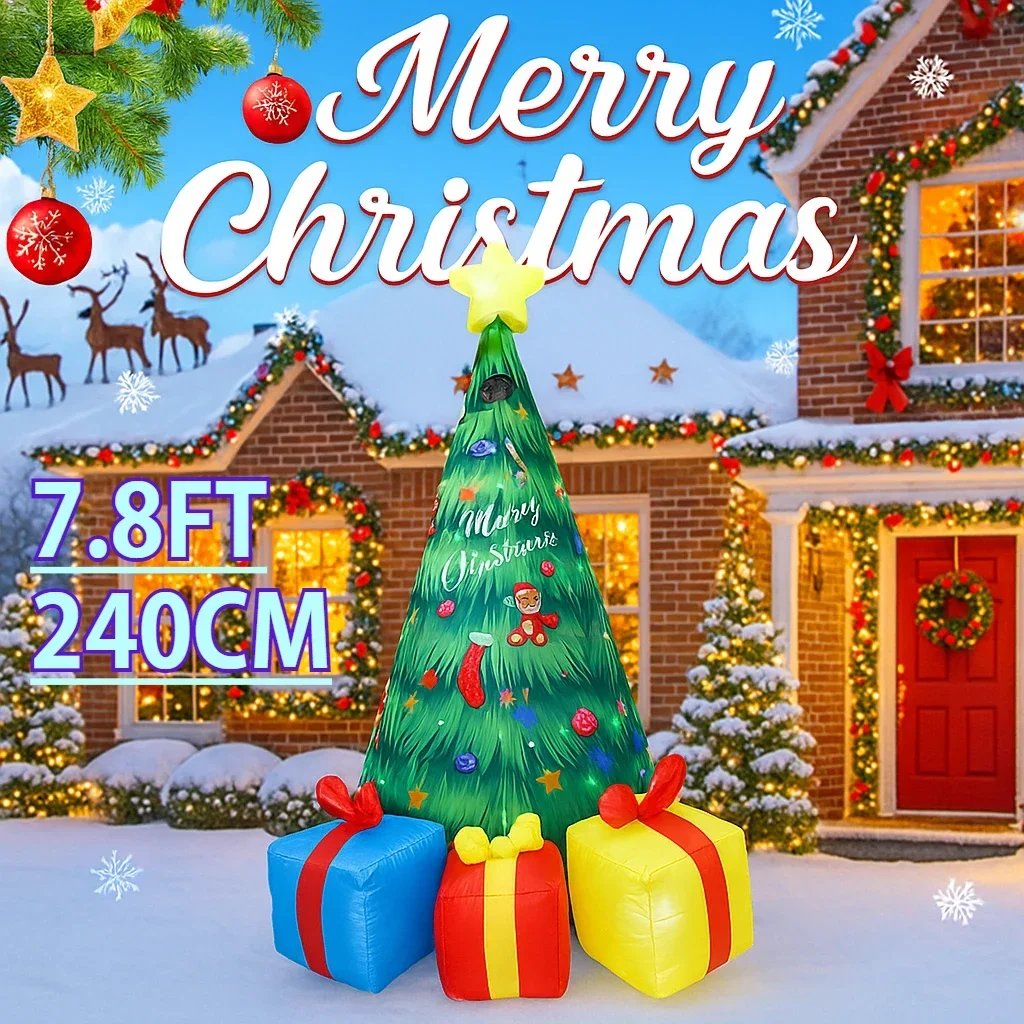 7.8FT Inflatable Christmas Tre - Home Decor Lighting Tree ulasan dan harga