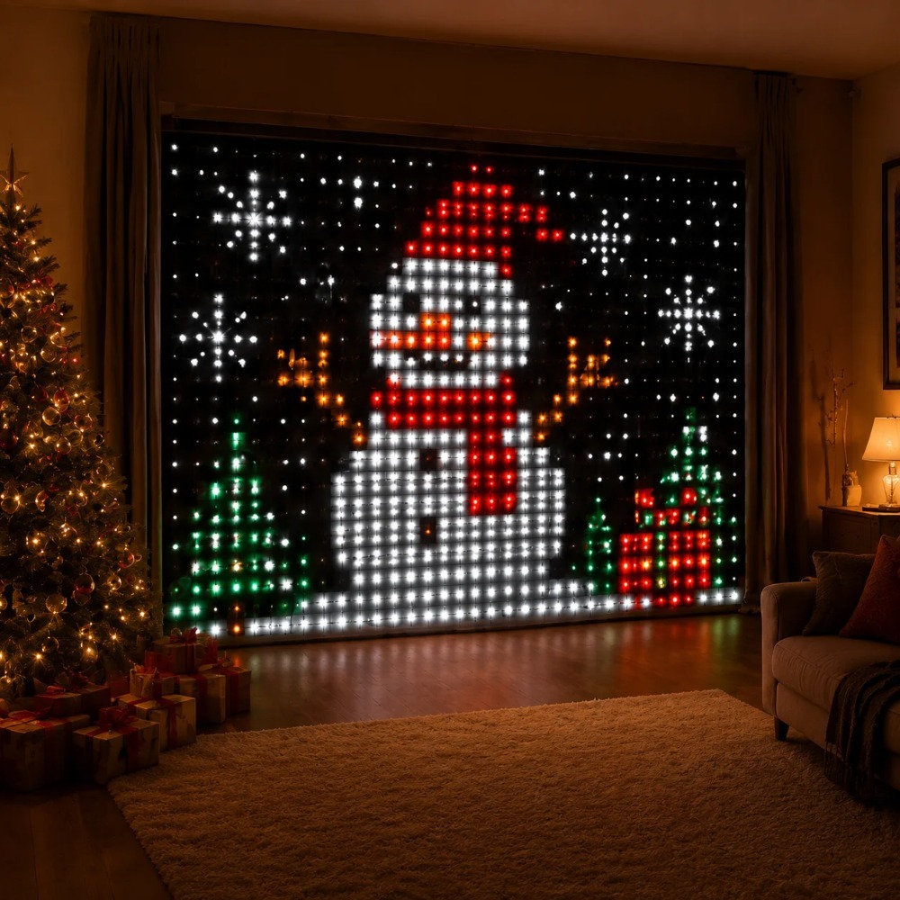 LED Pixel Curtain Lights Bluet - Lighting Decoration For Home ulasan dan harga
