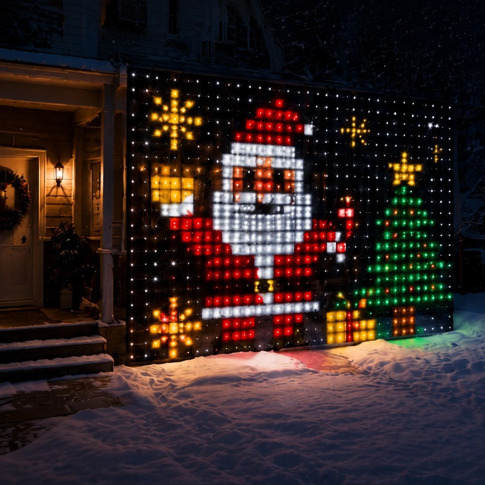 LED Pixel Curtain Lights Bluet - Lighting Decoration For Home ulasan dan harga