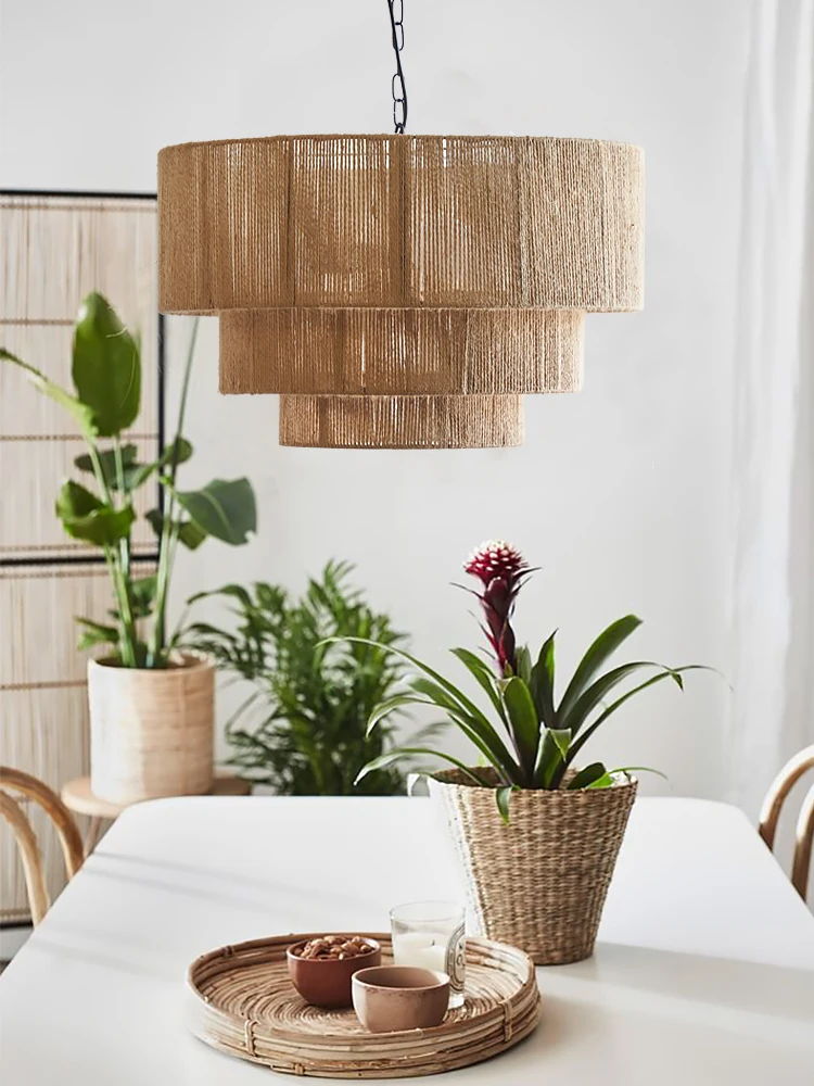 Handmade Rattan Bohemian Retro - Decor Lighting Australia ulasan dan harga