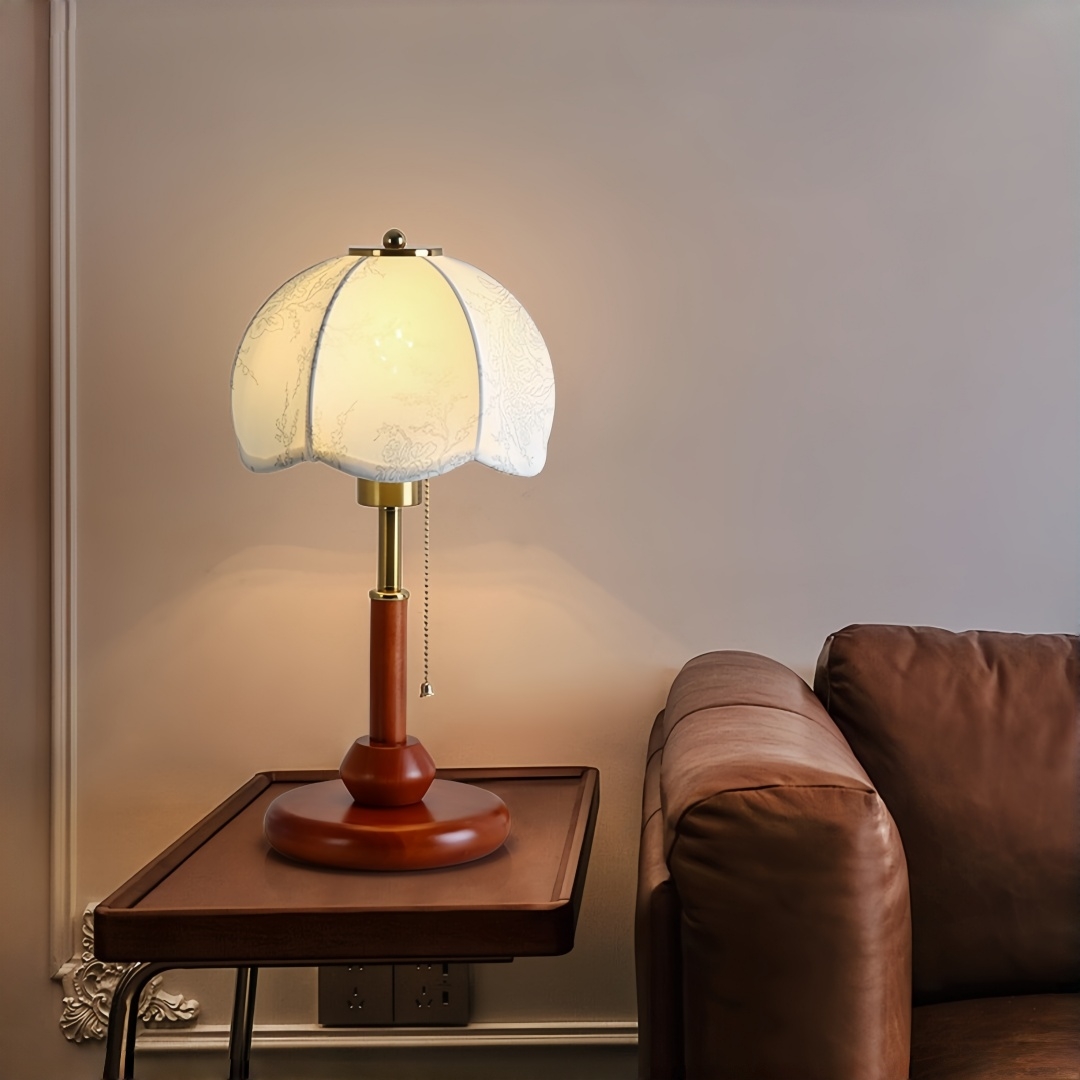 Vintage Scalloped Dome Table L - Lighting Decor For Room ulasan dan harga