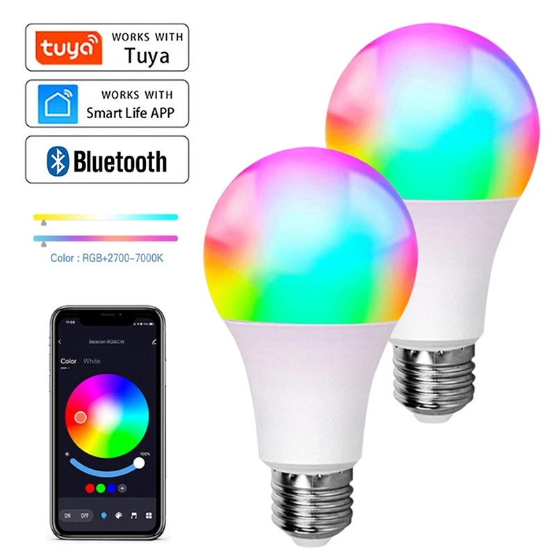 Tuya Bluetooth LED Bulb Dimmab - Colour Changing Bulb ulasan dan harga