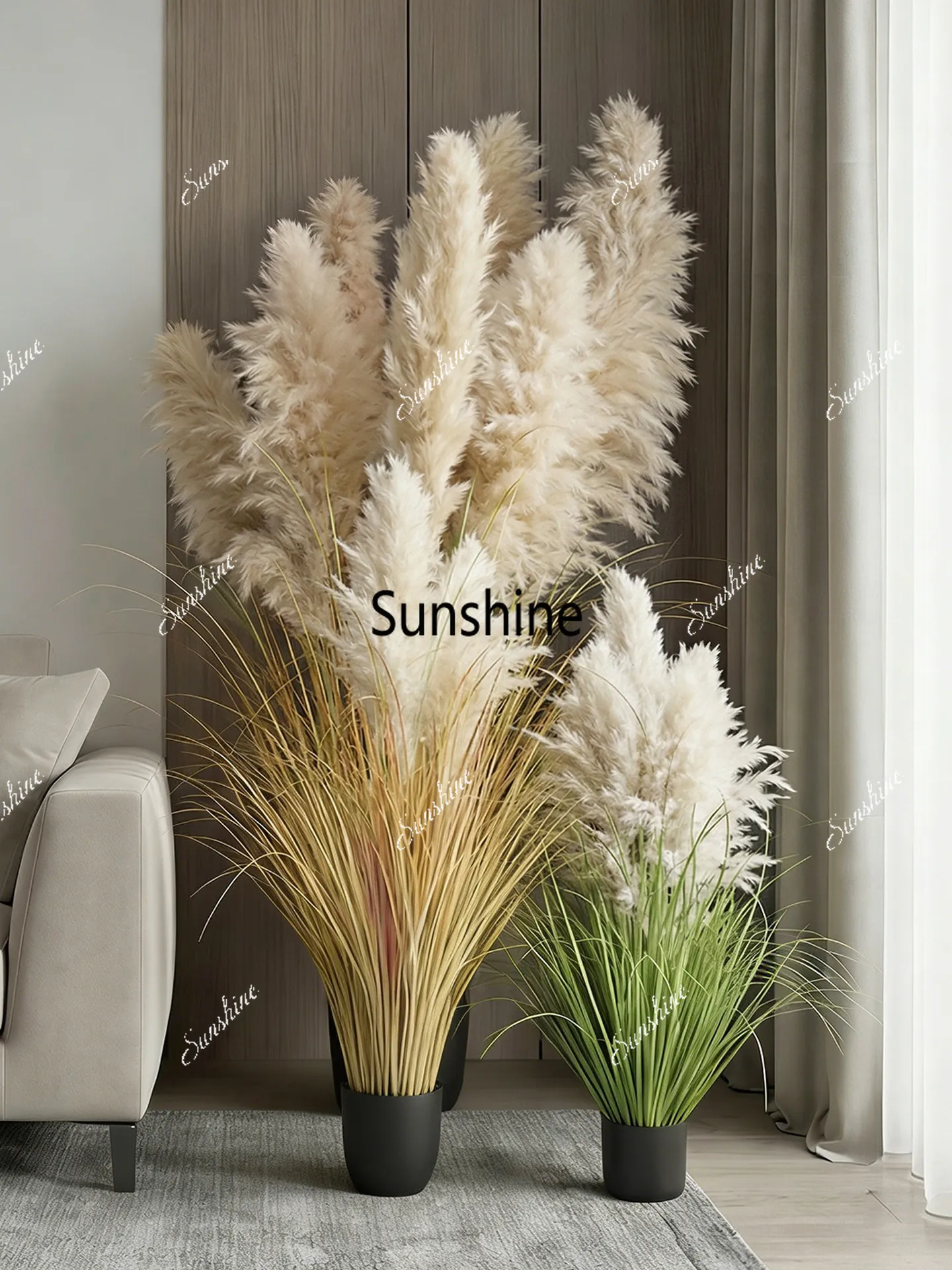 Simulated green plants, natura - Home Decor Lighting Tree ulasan dan harga