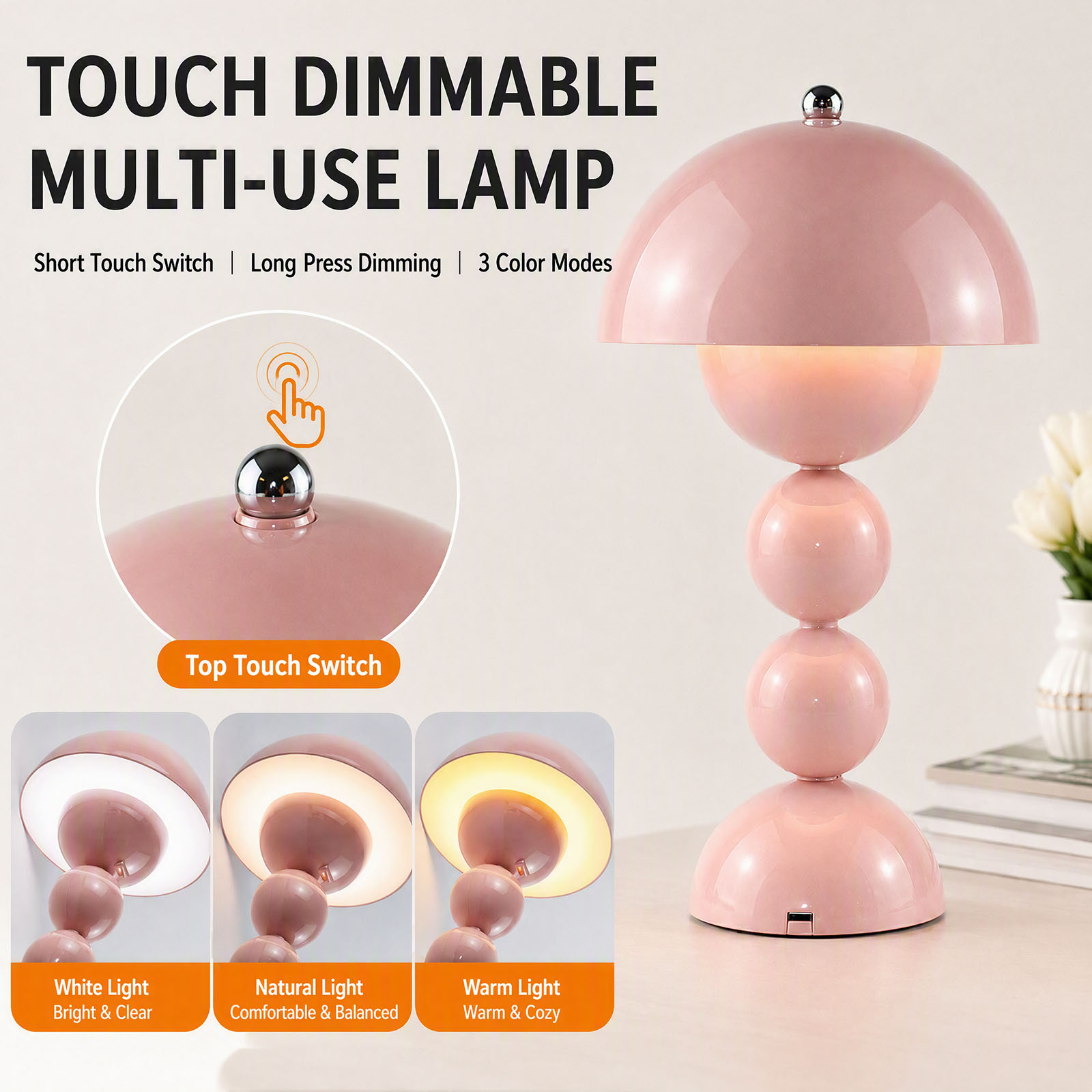 Vintage Mushroom Table Lamp US - Lighting Decor For Room ulasan dan harga