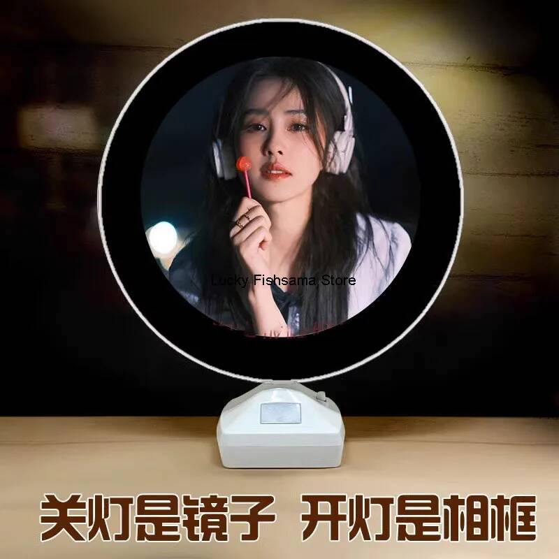 Bai Lu Themed Mirror Photo Fra - Lighting Decor Photos ulasan dan harga