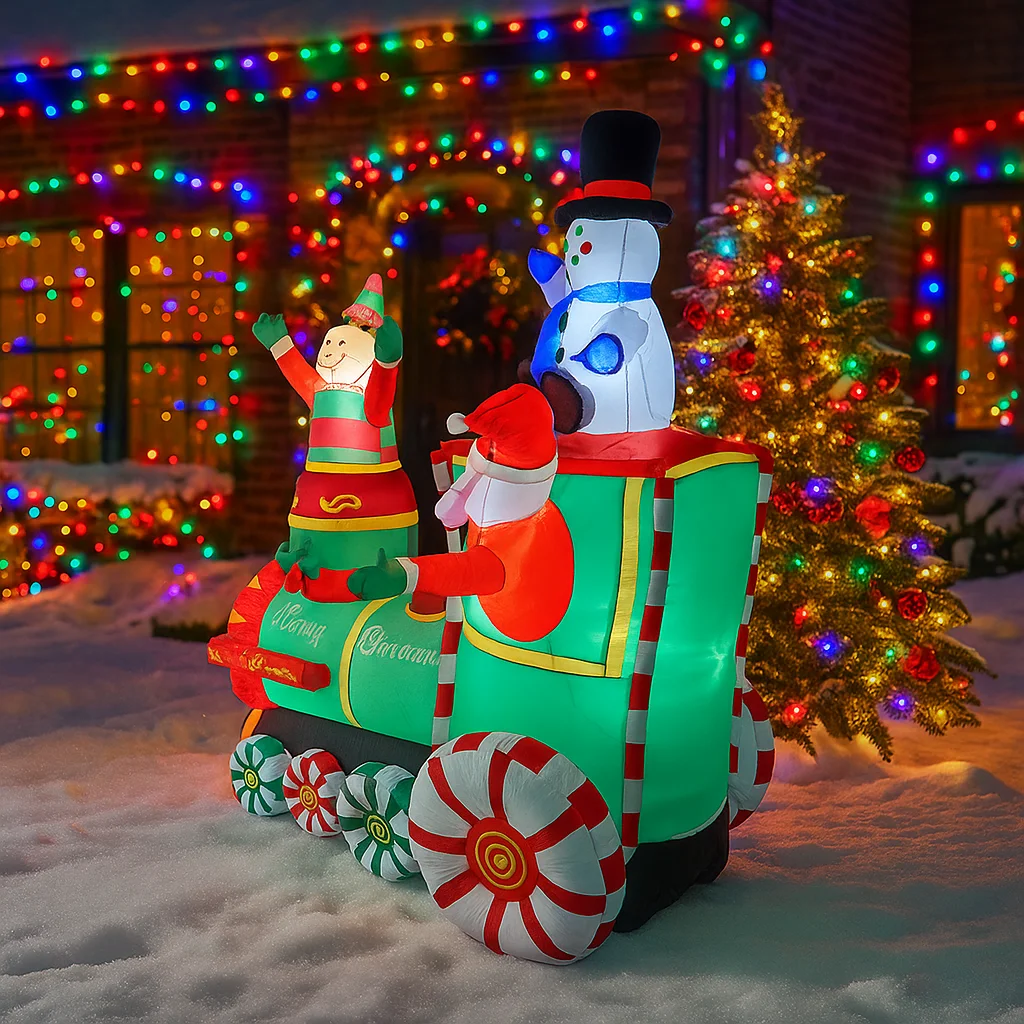 1.8M/5.9FT Inflatable Santa Cl - Santa'S Elves Holiday Lighting & Decor Llc ulasan dan harga