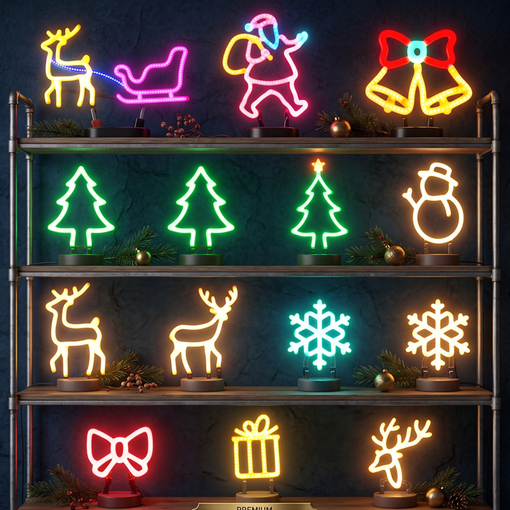 Christmas Decoration LED Neon  - Wall Decor Lighting ulasan dan harga