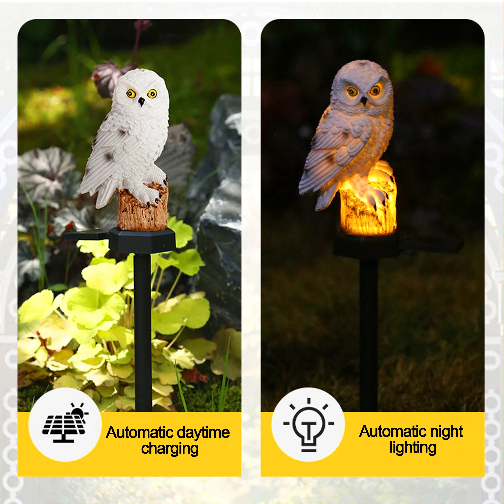 2 Packs Outdoor LED Owl Lawn L - Decor Lighting Pack ulasan dan harga