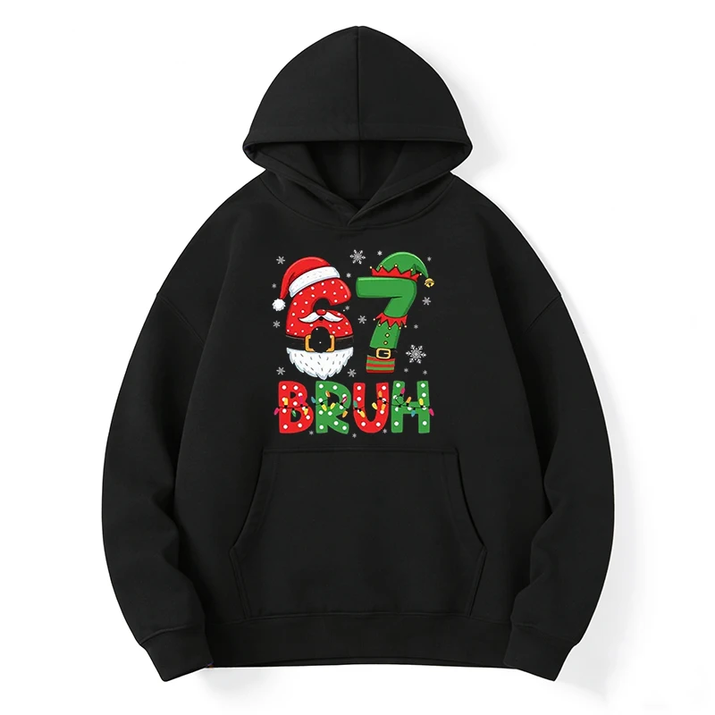67 Bruh Christmas Hoodie, Unis - Santa'S Elves Holiday Lighting & Decor Llc ulasan dan harga