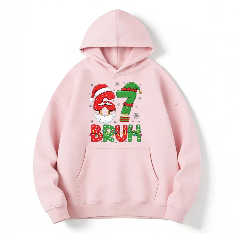 67 Bruh Christmas Hoodie, Unis - Santa'S Elves Holiday Lighting & Decor Llc ulasan dan harga