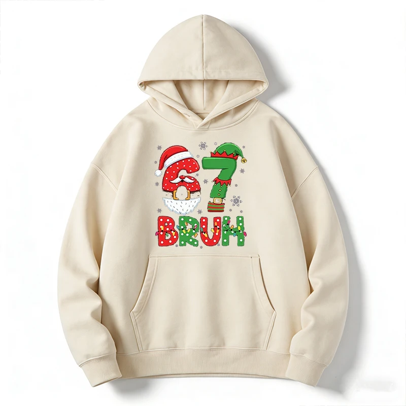 67 Bruh Christmas Hoodie, Unis - Santa'S Elves Holiday Lighting & Decor Llc ulasan dan harga