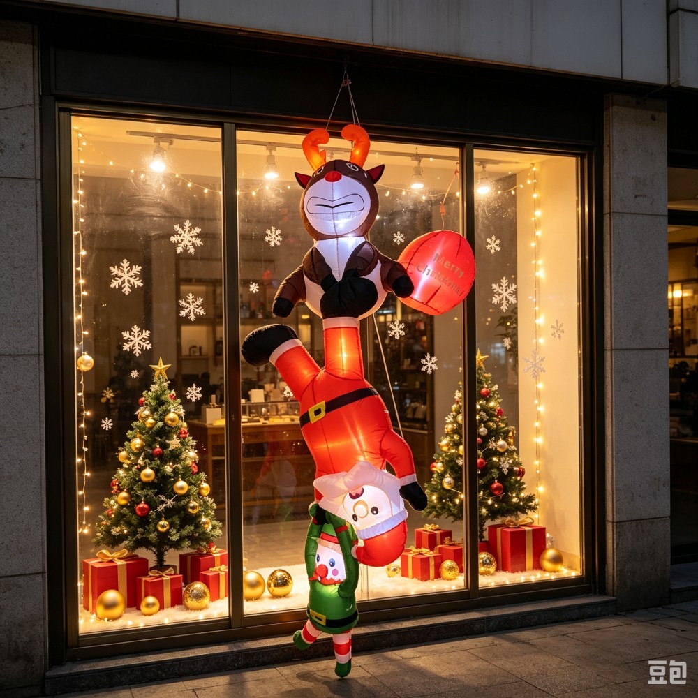 2.4M Hanging Inflatable Christ - Santa'S Elves Holiday Lighting & Decor Llc ulasan dan harga