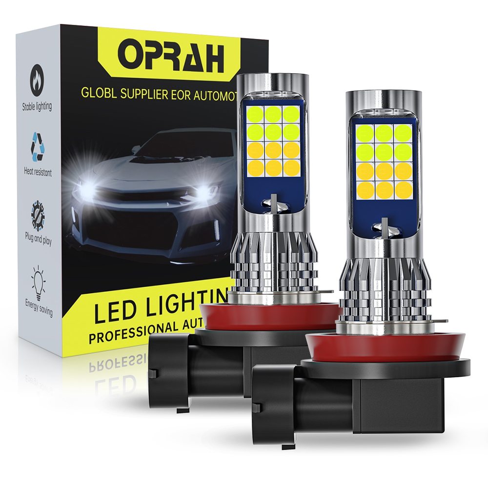 Oprah 2pcs LED Car Fog Light D - Colour Changing Bulb ulasan dan harga