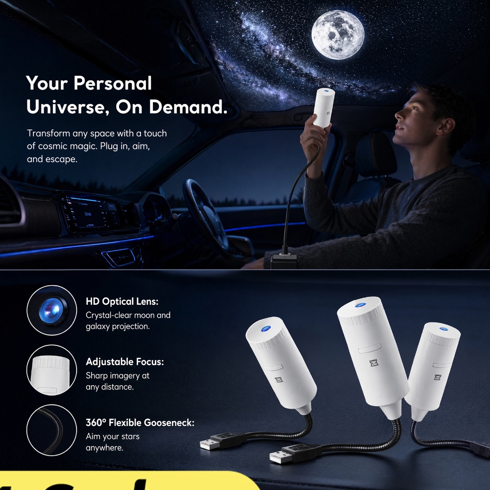 Mini Galaxy Star Projector Two - Lighting Decoration For Home ulasan dan harga