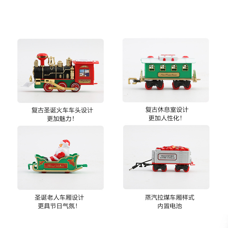 Electric Christmas Train Set M - Home Decor Lighting Tree ulasan dan harga