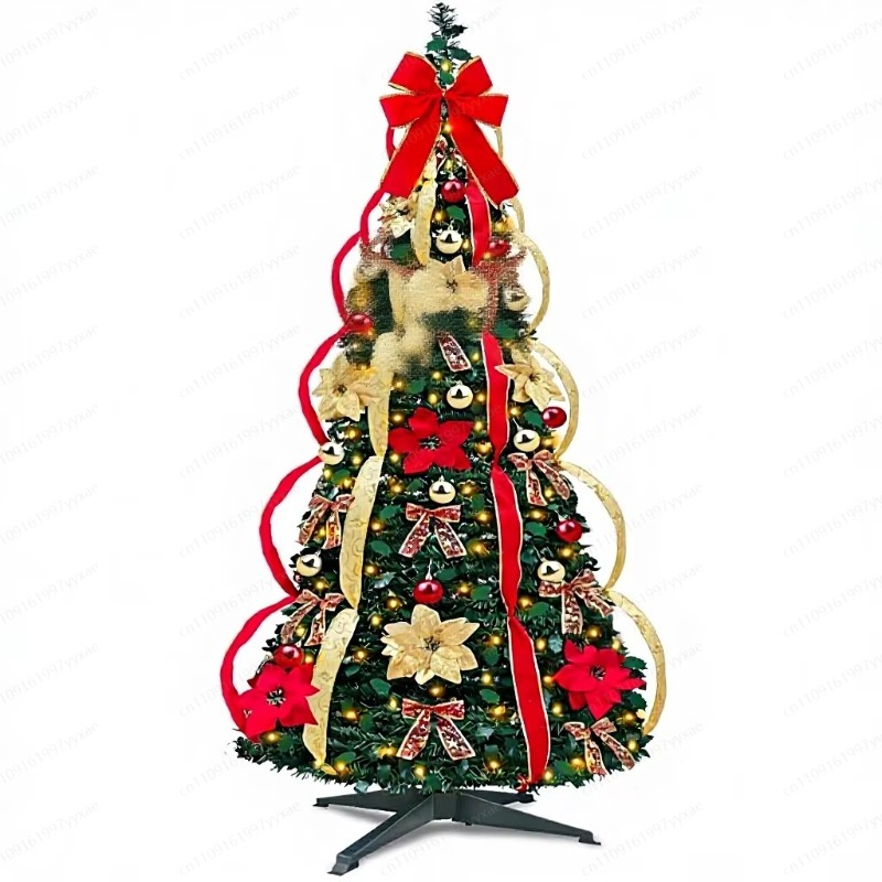 180CM Pre‑Lit Foldable Christm - Home Decor Lighting Tree ulasan dan harga